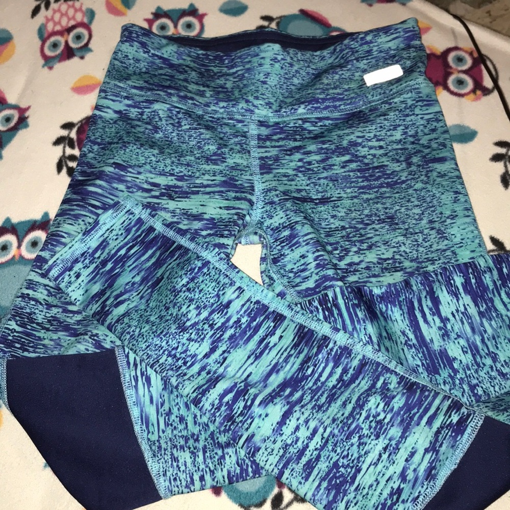 Blue leggings